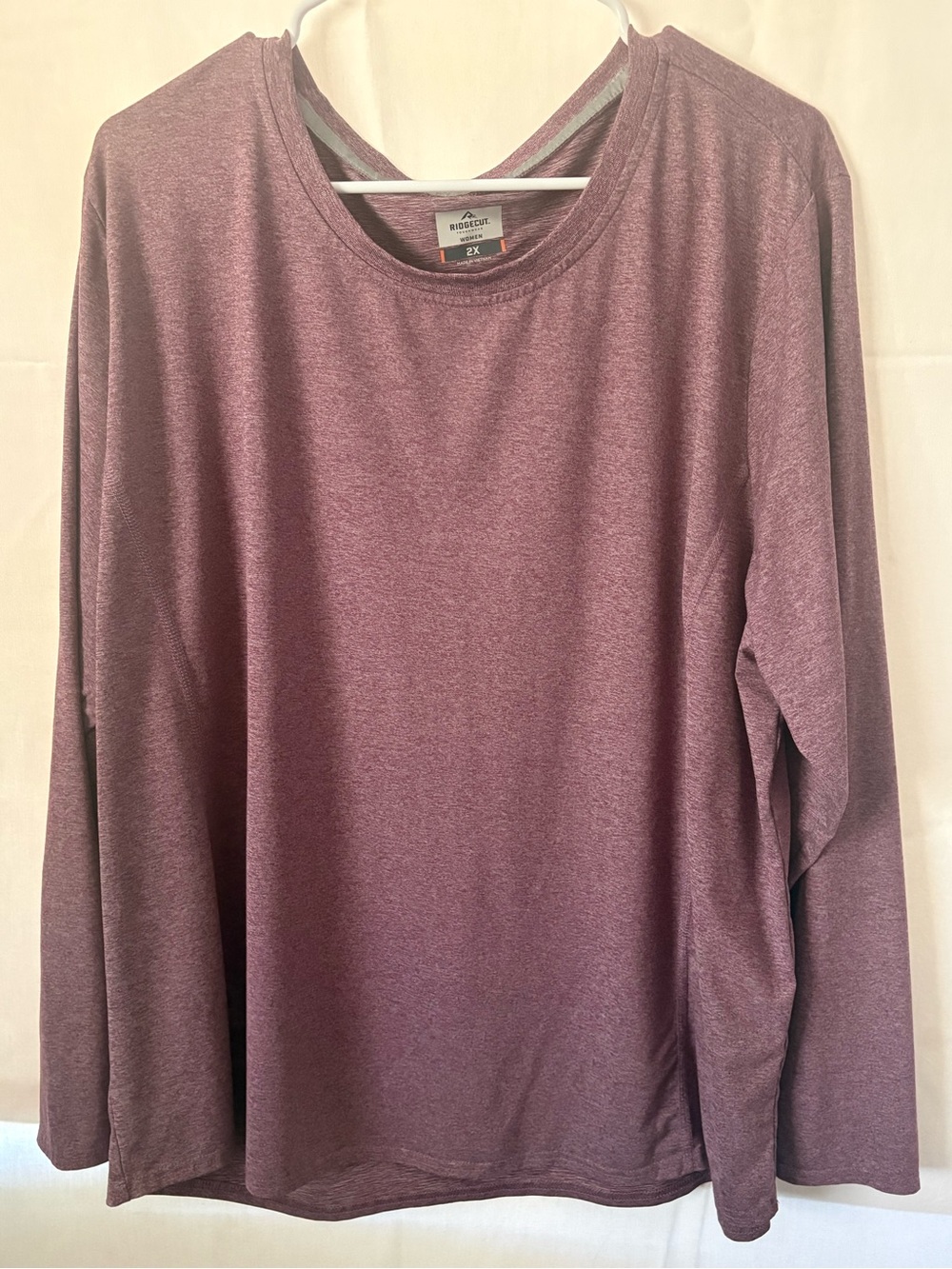 Ridgecut Athletic Women's Long Sleeve Crew Tee in Mauve Heathered